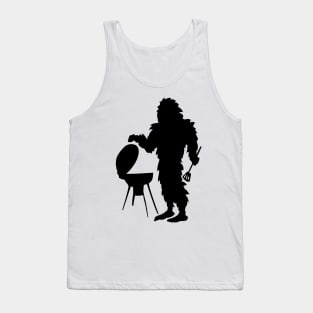 Bigfoot Camping HIking Silhouette Tank Top